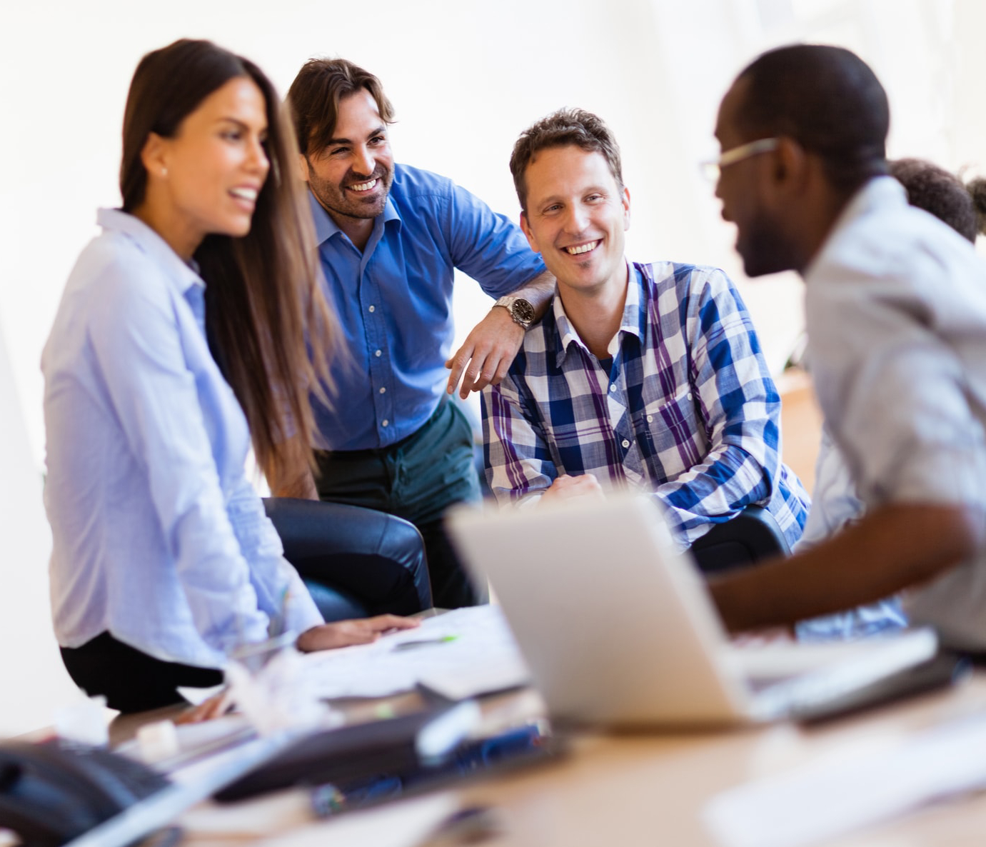 Stock photo of coworkers in an office